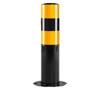 Traffic Delineator Post Cones - Reflective Steel Pipe Warning Posts for Parking Space Barriers Community Road Isolation - 76x600x1.5mm Safety Markers