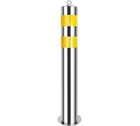 Traffic Delineator Post Delineator Safety Cone Post Delineator Post Cones With Permanent Base, Heavy Duty Traffic Delineator Post Floor Mounted, Security Posts For Driveways/P,Height 75cm/29.5in