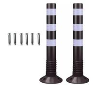 traffic delineator posts, 30-Inch Multi-Color Contour Column Cones 1-12 Pack(Black,1 Pack)