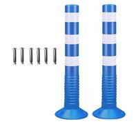 traffic delineator posts, 30-Inch Multi-Color Contour Column Cones 1-12 Pack(Blue,12 Pack)
