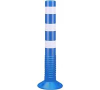 Traffic Delineator Posts, 30in Tall Plastic Safety Cones with Reflective Band for Commercial Parking Lot Traffic Barriers
