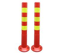 Traffic Delineator Posts, Reflective Caution Cones for Road Safety, Plastic Traffic Barriers for Parking Security,