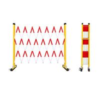 Traffic isolation fence, Portable Traffic Telescopic Fence with Wheels(1.2 Meter x 4 Meter/3.9ft x 13.1ft)