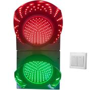 Traffic Light, Industrial LED Stop Lamp with Sun Visor, Waterproof IP65, Manual Switch, 24V, Dock Bay Indicator Warning Light
