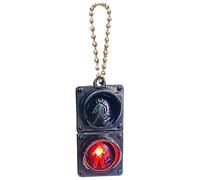 Traffic Light Key Ring - Pendant with - 5 cm 20 g (1 Piece) Mini LED Pedestrian Pendant, Cute Accessory for Backpack | Novelty Gift for Children Teenagers