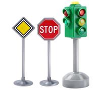 Traffic Light L - Stop Light Model, 6 Inch Height, 4 AA Battery Operated, Push Button Walk Stop Signs Crosswalk Signa | Educational Birthday Playset Toy For Classroom Home Playroom