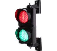Traffic Light LED Wall Lamp - Red Yellow Green Traffic Signal Lights for Social Distancing, Warning, Factory Floor, Fun Room Decor(Manual Control,100mm-12v)