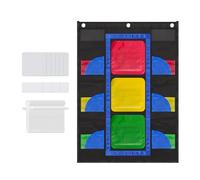 Traffic Light Pocket Chart - Behavior Management Tool Classroom Tracking Visual Chart for Kids Students | School, Home, Blackboard, Organization, Learning Discipline, Teaching Activity