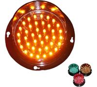 Traffic Light - Red Green LED Traffic Signal Lights with Black PC Housing, Clear Lens, Industrial Stop Light for Cafe, Bar, Club, Shop, Warning Decor(Yellow,220V)