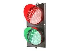 Traffic Light,Red/Green Stop and Go Light,PC Housing and Waterproof Design,LED Traffic Signal Traffic Light, Weighbridge Gate Driving School Traffic Light Indicator Light (Color : D-200mm, Size : DC