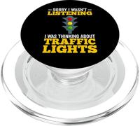 Traffic Light Sign Green Yellow Red Stop Stoplight PopSockets PopGrip for MagSafe