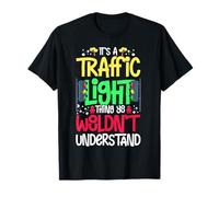 Traffic Light Sign Green Yellow Red Stop Stoplight T-Shirt