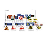 Traffic Light Toy - Portable 28 Pieces Children Travel Game, Street Signs Toy For Holiday | Party Home Living Room Halloween Easter Garden Indoor Outdoor Classroom School Decorations Learning Games