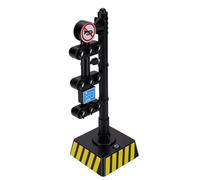 Traffic Light Toy with Sound Effects, Automatic Switching Bright Lights, Lane Signs for Interactive Road Play (Traffic Light)