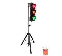 Traffic Light, Traffic Signal Light, with Stand and Remote Control, Height Adjustable, Long Battery Life, Suitable for Temporary Construction Site, Children's Education