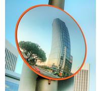 Traffic Mirror 130 Degree Wide Angle Convex Mirror for Driveway 60cm Blind Spot Mirror Store Warehouse Supermarket Security Surveillance Garage Reversing Mirror, includes Wall Mount Bracket