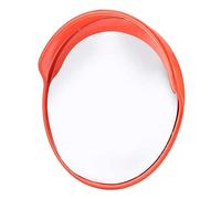 Traffic Mirror, 45cm Wide Angle Driveway Road Safety Convex 130 Degree Roadside Mirrors with Mounting Hardware Accessories Car Parts Curved Mirrors Outdoor Round External Blind