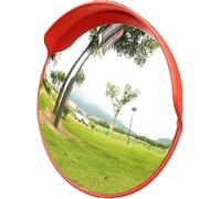 Traffic Mirror,Safety Convex Mirrors Convex Traffic Mirror Security Mirror ，230° Wide Angle Security Curved Road Mirror Traffic Driveway Safety with Mounting Accessories (Color : Outdoor, S