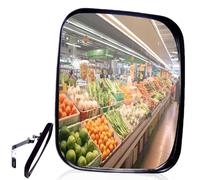 Traffic Mirror Safety Mirror for Garage, Driveway Park, Family, Driveway, 16 x 19 cm Convex Mirror, Adjustable Wide Angle Traffic Mirror, Support for Indoor and Outdoor Use