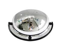 Traffic Mirror, Wide-Angle 180 Degree Viewing Angle, Panoramic Half Dome Convex Safety Mirror, 40cm Acrylic, Outdoor Use
