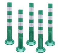 Traffic Safe Cones 75cm Green Flexible PU Delineator Posts for Highways Streets Driveways & ConstructTraffic Control to Store WeatherResint