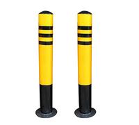 Traffic Safety Bollard - Heavy-Duty Parking Barrier with Expansion Screws for Crowd Control, Construction Site Safety, Traffic Management, and Outdoor Use