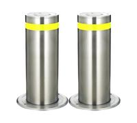 Traffic Safety Bollard Reflective Stripes Anchor Bolts Waterproof Rustproof for Driveways Sensitive Areas