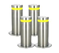 Traffic Safety Bollard Reflective Stripes Anchor Bolts Waterproof Rustproof for Driveways Sensitive Areas
