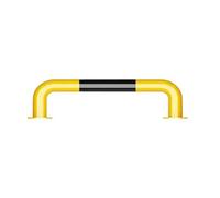 Traffic Safety Bollard, Steel Pipe Parking Stopper Floor Stopper, U Type Steel Bollards with Reflective Tape for Garage Warehouse 50cm