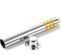 Traffic Safety Parking Bollard Security Post with Durable Plastic Chain for Vehicle Protection & Crowd ControlIdeal for Driveways Events and Road Safety