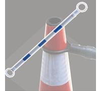 Traffic Safety Taper Bar, Reflective Crowd Control Railing for Road Safety, Lightweight Traffic Taper (20 pcs, 120cm-200cm/4ft-6.6ft)
