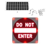Traffic Sign,Solar Powered LED Do Not Enter Sign, 24" Aluminum IP65 Traffic Warning Light, 8 Flashing LEDs for Enhanced Safety in Communities, Solar-Powered Road Sign for Visibility