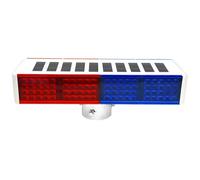 Traffic Signal Light, Solar Warning Light, High Brightness Led, Double-Sided, 4W Solar Panel, Aluminum Alloy and Plastic, Waterproof, 18.5×5.5×3.5