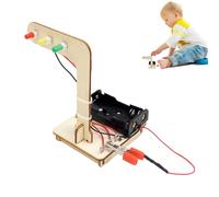 Traffic Signal Toy Set - Road Light Model Kit, Interactive Stop Sign Project | 3.94x2.76x4.33 Inches Battery Operated Engineering Toy, Realistic Light Simulation Build, Educational Science Experiment
