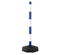Traffic Warning Column Water Filled Portable Parking Pole Barrier Construction Rod Crossing Sign Traffic Pile Reflective Movable Safety Delineator Post For Parking Barriers Driving Training
