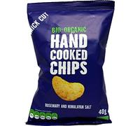 TRAFO Organic Handcooked Crisps Rosemary & Himalaya Salt 40g (PACK OF 15)
