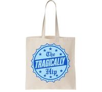 Tragically Hip Logo Canvas Tote Bag - Reusable Cotton Shopping Bag, Natural