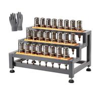 TRAGLO 3 Layers CNC Tools Holder Large Capacity CNC Tool Storage Rack Organizers BT30 40 50 for Warehouses Machining Centers(BT30)