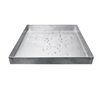 TRAGLO 304 Stainless Steel Washing Machine Tray, Dishwasher Drain Pan, Leak-proof Washer Drip Tray for Floor Protection, Various sizes(80x80x5cm)