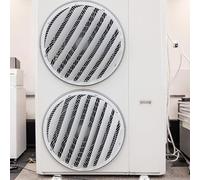 TRAGLO Air Conditioner Deflector Wind Baffle for Outside Units, Outdoor Compressor Protection Fence, Universal Anti-direct Blow Galvanized Steel Unit Cover(Round Diameter 53cm)