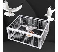 TRAGLO Chicken and Bird Trap Cage, Humane Live Animal Trap Cage with One-Way Entry Door, Metal Control Pigeon Trap with Escape-Proof Design 2CM Encryption Spacing, Easy Assembly (Size : 90x60x26cm)