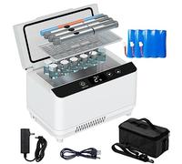 TRAGLO Insulin Cooler,Portable Insulin Cooler Box,Mini Medicine Refrigerator,Medicine Refrigerator Adjustable Temperature with Battery LCD Display Alarm and bag Multiple Modes of Power Supply