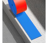 TRAGLO Stair Edge Trim PVC Self Adhesive Width 5cm Rubber Staircase Step Edge Protector Anti-Slip Waterproof Stair Nosing for Indoor Outdoor Use(Blue,30m)