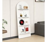 TRAGLO Wall Record Storage Magazine Rack 4 Tier Floor Standing Bookshelf