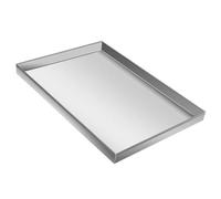 TRAGLO Washing Machine Drain Pan, Thick 0.8mm Stainless Steel Washer Drip Tray, Protecting Floor Washing Machine Tray for Laundry Living Room(40x20x5cm)