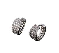 Tragus Hoop Earrings for Women, Cubic Zirconia Hoop Earrings for Women Vintage Paved Zirconia for Lesbian Engagement Jewelry Fashion