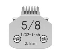 TRAH 5/8 Blade Dog Grooming Clipper Replacement Blades Compatible with Andis Dog Clippers,Most A5, KM Series Clippers,Detachable Stainless-Steel Blade,Size-5/8, 1/32-Inch Cut Length (0.8mm) Silver