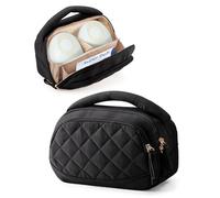 Trahzia Wearable Breast Pump Bag Compatible with Momcozy, Medela and Eufy Pumps, Portable Pumping Bag with Handle for Work, Travel, and Family Use, Black