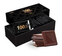 TraiHuyan 100% Cacao Dark Chocolate 110g | Individually Wrapped, No Added Sugar, Pure Cocoa Butter, Zero Additives for Healthy Snacking, No Palm Oil, Perfect for Baking & Guilt-Free Treats