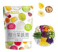 TraiHuyan-Freeze Dried Fruit & Vegetable Chips - 12 Varieties Mixed Veggie & Fruit Crisps, 250g Healthy Natural Snack, No Additives, Crunchy Vegan Snack -Freeze Dried